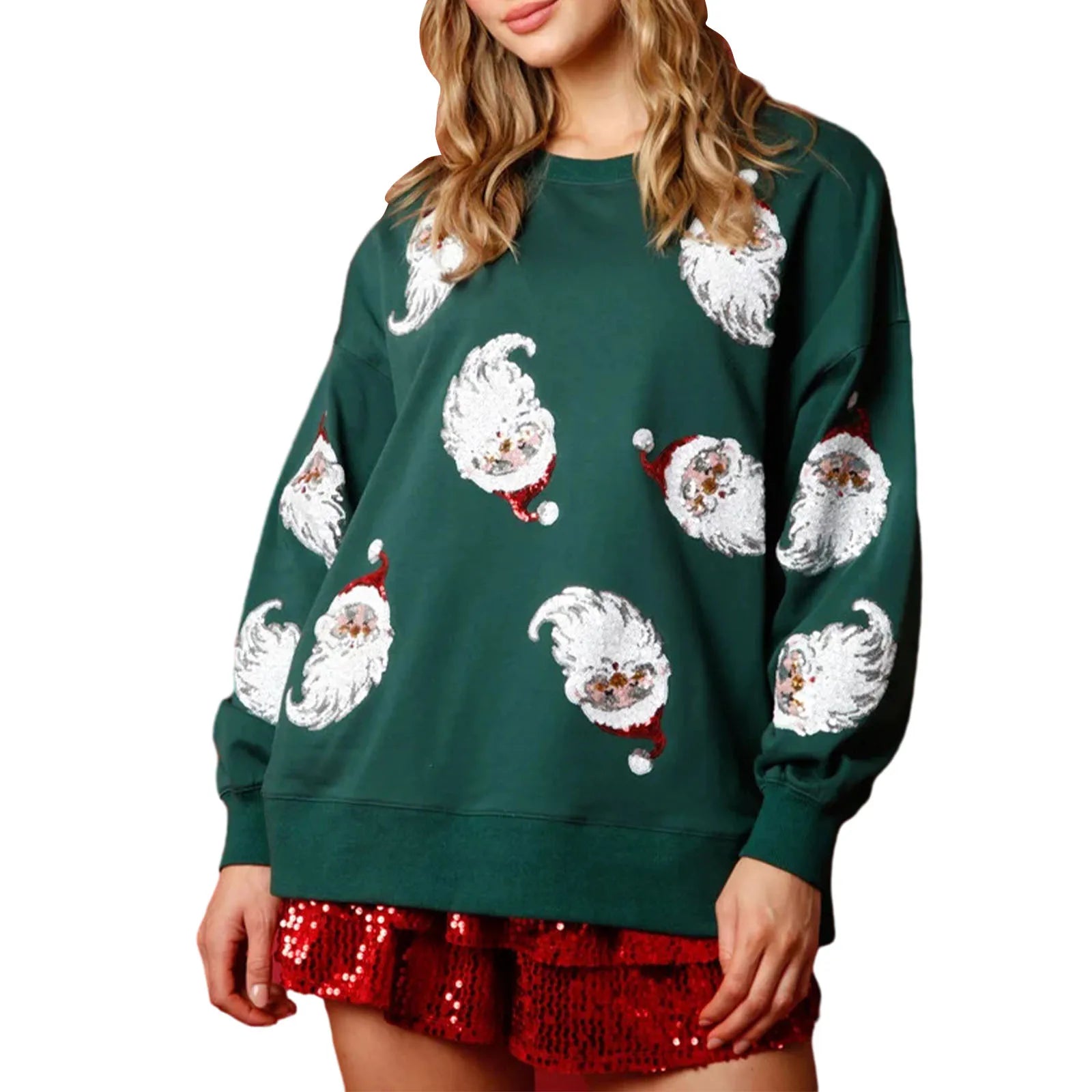 Santa Sequins Sweatshirt